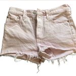 Levi's High-Waisted Cutoff Shorts Pink Photo 1