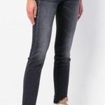 3x1  Authentic Straight Chewed Hem Crop Jeans | Elise Faded Charcoal Wash | 25 Photo 0