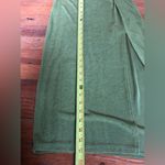 SheIn  || Two Piece Set Solid Green Strappy Top High Slit Skirt SZ Small Photo 11