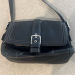 Coach Hampton Buckle Flap Crossbody Bag F11196 in Black Photo 2