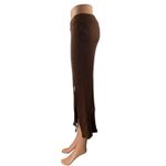 Social Tourist Women's Brown Ribbed High Waist Slit Midi Knit Pencil Skirt Sz S Photo 1