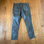 Boden pewter metallic coated skinny pant size 12 Silver Photo 9