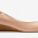 Cole Haan  Kathryn Leather Wedge Heels Blush Pink Size 10.5 NEW NWOB Photo 0