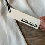 Haute Monde White Ruffle Button Down Shirt Size M NWT Photo 3