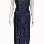 Sean Collection  Women's Navy Blue Beaded Dress/Gown Sz S SKU 5472 Photo 0
