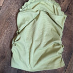 SheIn  Lace Trim Tube Tops Black and Light Green Photo 8