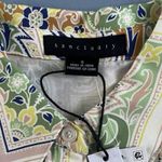 Sanctuary NWT  The Vintage Scarf Paisley Long Sleeve Button-Up Shirt Photo 6