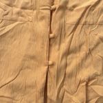 Kathie Lee Vintage Sleeveless Collared Button Down Textured Top Mustard 12 Photo 1