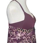 Ambrielle Maxi Nightgown Adjustable Straps Molded Cups Lace Accent Detail Purple Size M Photo 4