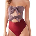 Urban Outfitters Out From Under Shimmer Tie Bodysuit Photo 0