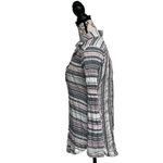 Columbia  Women’s Striped Henley Tunic Blouse M Navy Pink Nautical Preppy Boho Photo 3