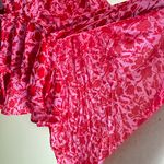 Band Of The Free Pink & Red Floral Flowy Top Photo 3