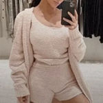 SKIMS  Light Pink Cozy Shorts and Tank Set Women’s 2XL/3XL Photo 0