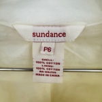 Sundance  Raw Edged Ruffle Jacket Blazer Ivory Cream Boho Chic Romantic 6 Petite Photo 5