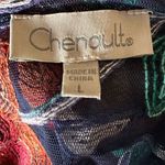 Chenault Women's Floral Embroidered Sheer Mesh Swim Coverup Kimono Size L Size L Photo 5