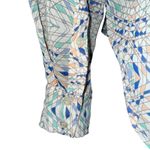 Free People  Easy Rider Sheer Geometric Print Long Sleeve Button Down Blouse Photo 5