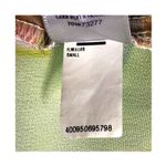 Jennifer Lopez Floral Chiffon Blouse Green High-Low Sheer 3/4 Sleeve Small Photo 9