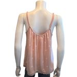 Wildfox Intimates Pink Polka Dot Lace Spaghetti Strap Tank Top Size L Photo 3