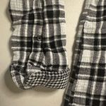 Madewell black white checkered large button up Photo 2