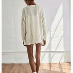 Free People  Movement Radiate Love Boho Ivory Long Sleeve Thinner Large Top Photo 11