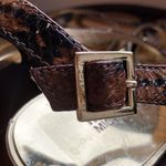 Michael Kors MICHAEL : Black/Brown Snakeskin Strappy Heel Sandal- 9 Photo 13