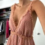 CHIO / Revolve Short Polka Dot Frill Dress in Blush NWOT Size S Retail $394 Photo 5