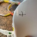 Aerie Bandeau Style Ruched Front Tie Back Orange and Yellow Bikini Top Size M Photo 3