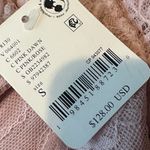 Free People Lala Dawn Rose Pink Lace Mini Dress Cutout Tie Front Size Small NWT Photo 13