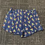 Chip & Pepper  Womens Shorts M Navy Lightweight Elastic Waist Parrot Print Photo 4
