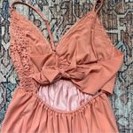 Ecowish ‎ Womens V-Neck Spaghetti Strap Bowknot Backless Sleeveless Lace Mini Photo 4