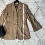 Salvatore Ferragamo COPY - Vintage Tan 3-Button Blazer Bell Sleeve Sz 10 Photo 6