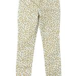 J. Crew Size 27 Jeans 10" High Rise Toothpick Animal Print Safari Leopard NEW Photo 1