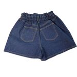 Ann Taylor Loft Blue Denim Jean Shorts Elastic Paperbag Waist Size 0 (25) u Photo 1