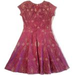 Renee C Shiloe Texture Knit Dress Womens XSP Purple Cut Out Design Lined Twirl Size undefined Photo 1