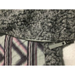 Cruel Girl Sherpa Vest Gray Aztec Print Lined Zip Front Women's Size Medium Photo 5