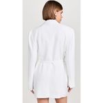 Norma Kamali Easy Fit Sack Mini Dress in Snow White X-Small New Womens Jacket Photo 8
