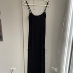 SKIMS Black Lounge Soft Maxi Dress Photo 6
