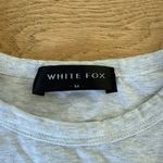 White Fox Boutique White Fox Baby Tee From The Archives Size M in Marle Grey Photo 1
