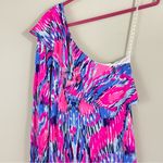 Lilly Pulitzer  One Shoulder Silk Jersey Mini‎ Dress Size Small Photo 4