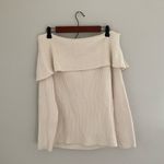 Eloquii  Cream Georgia Ribbed Off-the-Shoulder Sweater Size 18/20 Photo 3