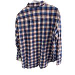 Madewell ‎ Plaid Flannel Button Down Shirt Women’s Medium Blue Pink Cream Photo 2