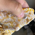 Amazon  Women's Yellow Floral Round‎ Neck Short Sleeve Tiered Sun Dress Size XL Photo 3