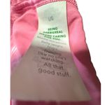 Aerie ‎ Bralette Ribbed Shimmer Pink Triangle Bra Top Adjustable Straps L Photo 2