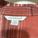 American Eagle  Outfitters Rust Orange Plaid Button-Down Flannel Shirt Photo 1