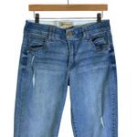 Democracy  Ab Technology Jeans Womens 8 Medium Wash Distressed Frayed Hem Casual Photo 1