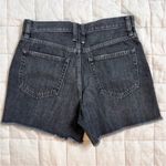 Free People We The Free 100% Cotton Black Wash High Rise Jean Shorts w/ Fringe Hem - 26 Photo 1