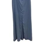 NWT Dessy Collection V Neck Off The Shoulder Trumpet Gown Dress 14 Larkspur Blue Photo 4