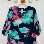 Pink Lily Kiss Me By The River Dress Watercolor Floral Print Size Large Photo 2