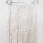 Retro Threads Womens Fairy Maxi Skirt Size L White Lace Tiered Tulle Cottagecore Size L Photo 2