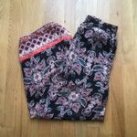 Xhilaration Black Multi Floral HR Chiffon Wide Leg Pants Sz medium Photo 6